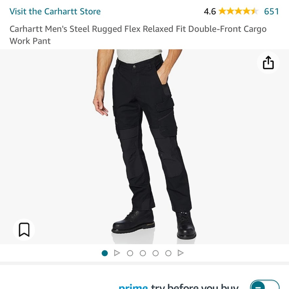 Carhartt NWT 33x32 Rugged Flex pant